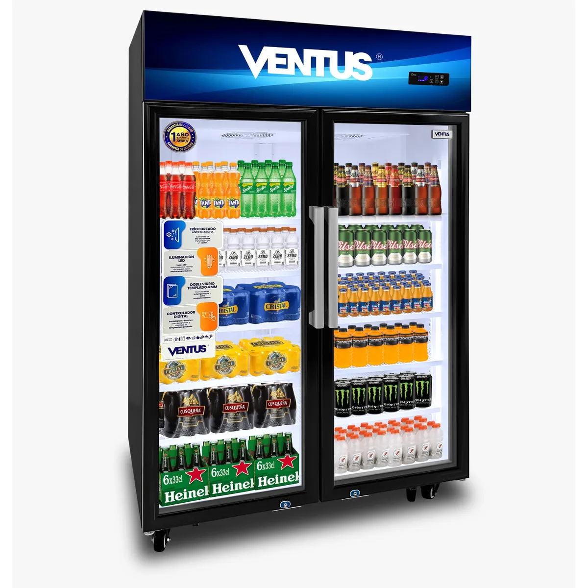 VENTUS - Visicooler Turbo Cooling 2 Puertas 750Lts -VENTUS