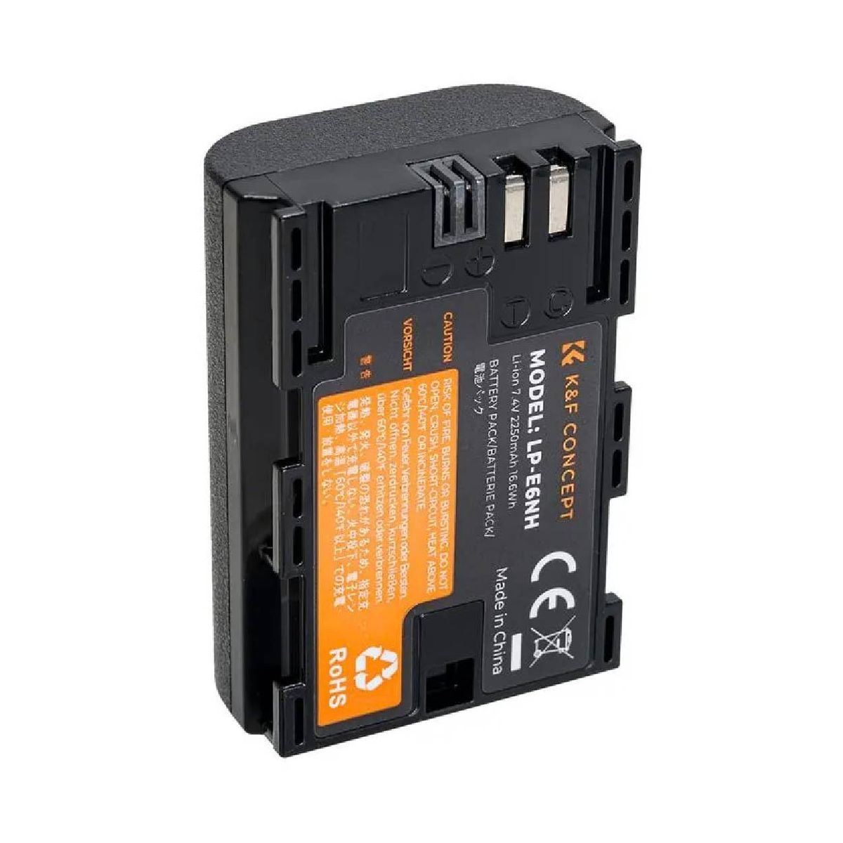 K&F CONCEPT - K&F Concept Canon LP-E6NH Batería 2250 mAh