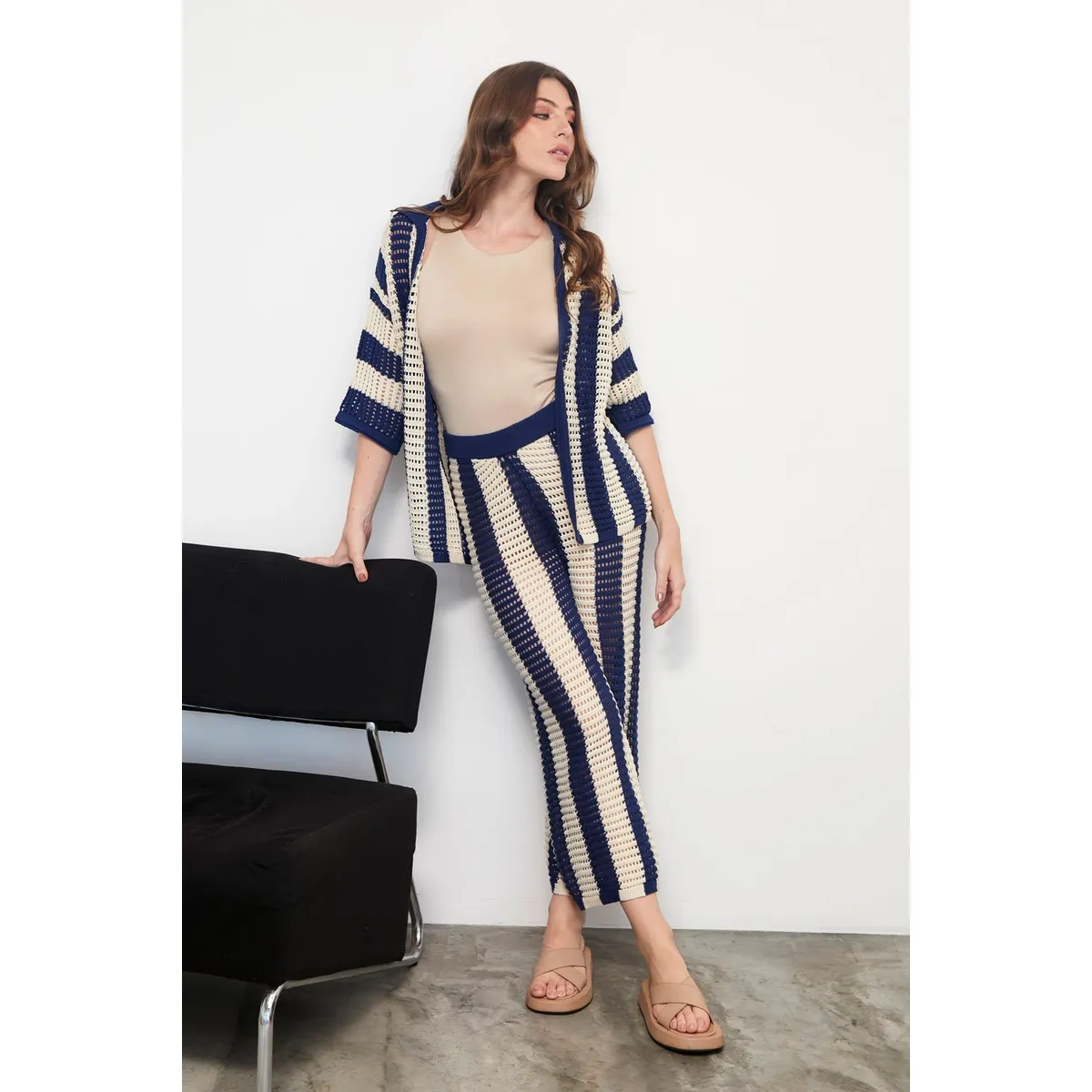 KONING - Conjunto Tejido Rayas