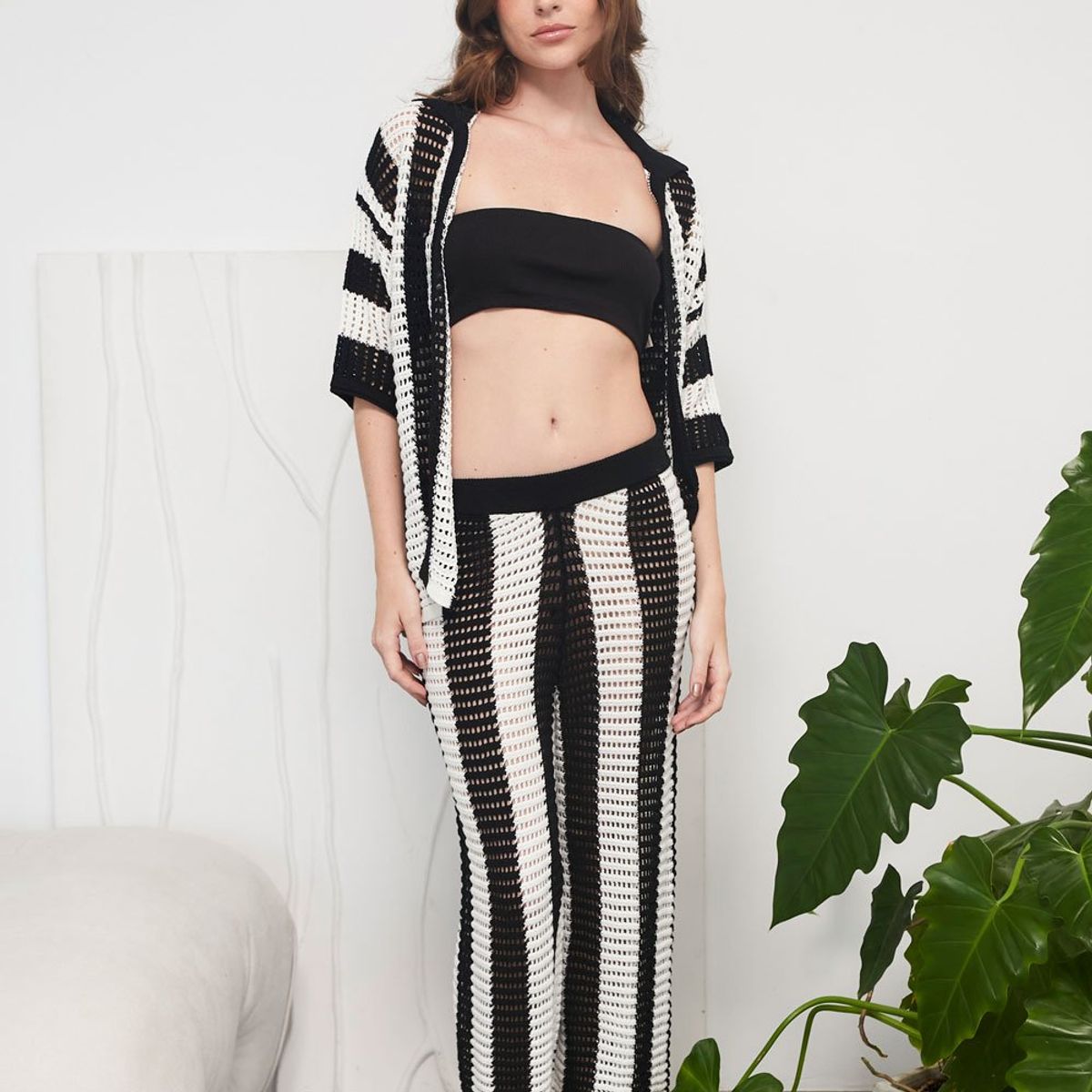 KONING - Conjunto Tejido Rayas