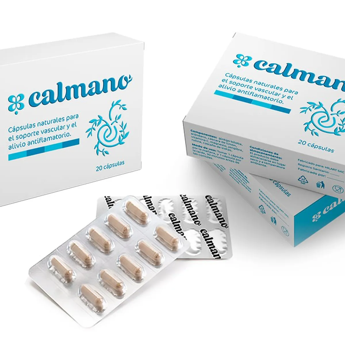 CALMANO - CALMANO - 3 pack - CAPSULAS para VARICES y HEMORROIDES