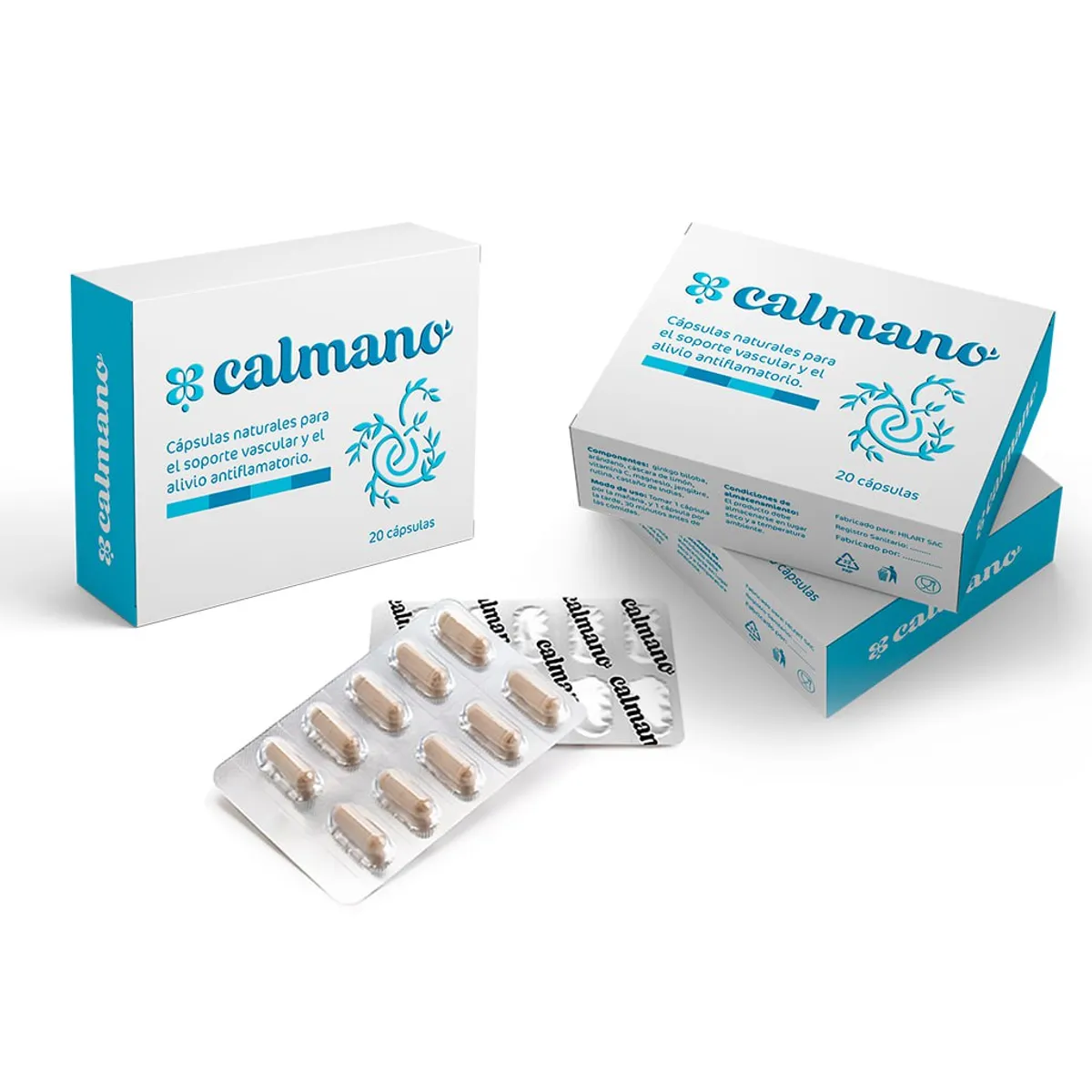 CALMANO - CALMANO - 3 pack - CAPSULAS para VARICES y HEMORROIDES