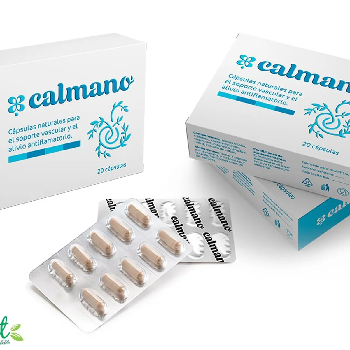 CALMANO - CALMANO - 3 pack - CAPSULAS para VARICES y HEMORROIDES