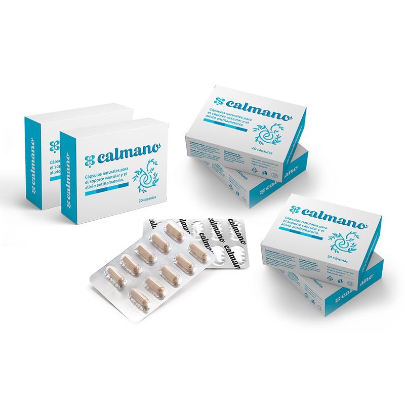 CALMANO - CALMANO - 6 pack - CAPSULAS para VARICES y HEMORROIDES