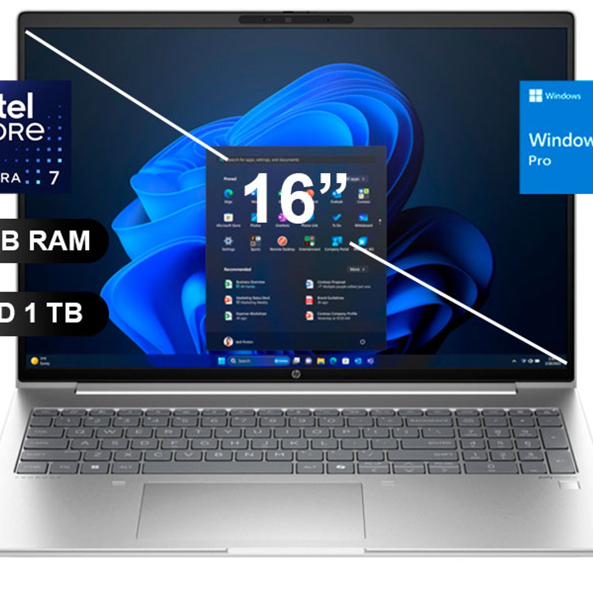 HP - Laptop Hp Probook 460 G11 ULTRA-7-155U, 16GB RAM, SSD1TB, W11Pro, 16 (A24Z6LT)