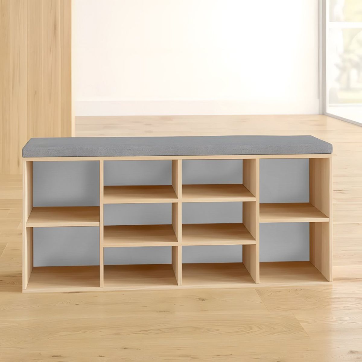 GENERICO - Zapatera Con Asiento Medara Rovere 10 Pares Huk