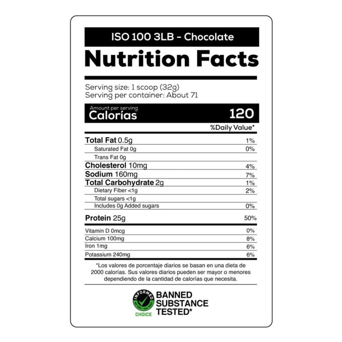 DYMATIZE - Proteína aislada ISO 100 3lb - Dymatize - Chocolate Shaker Gratis