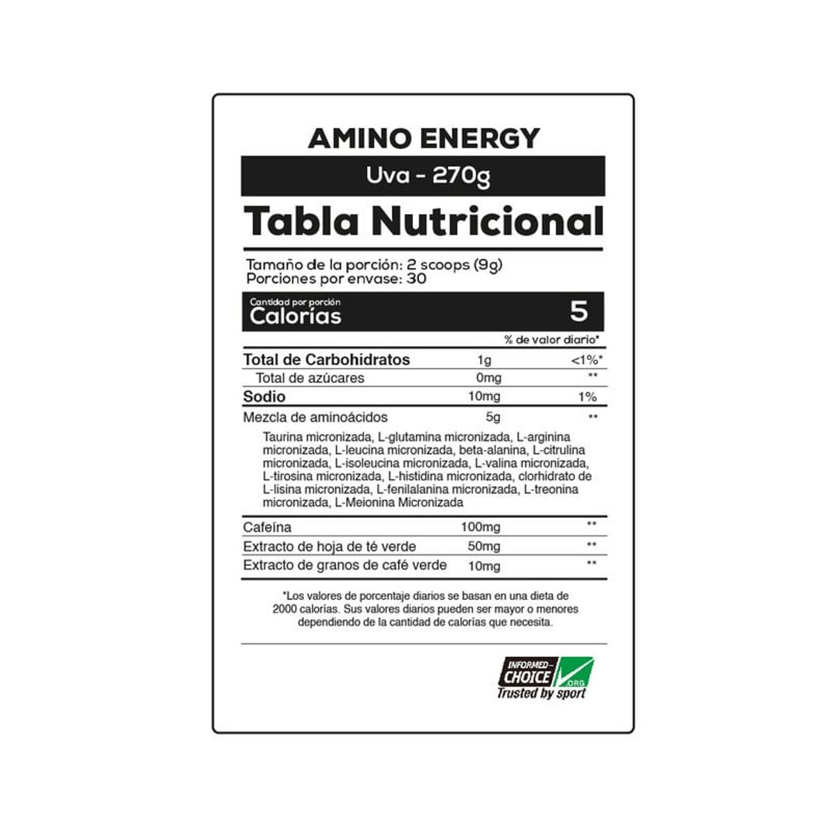 OPTIMUN NUTRITION - Amino Energy de 270g - Optimum Nutrition - Concord Grape