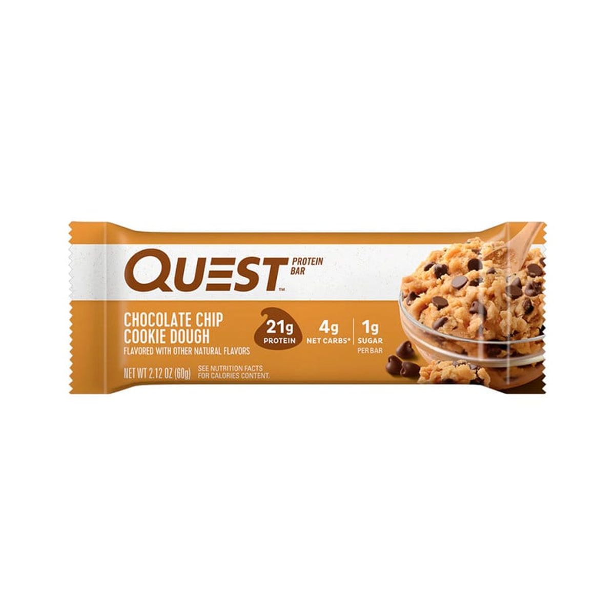 QUEST - Barras de proteína 60gr Chocolate Chip Cookie Dough - Quest Nutrition