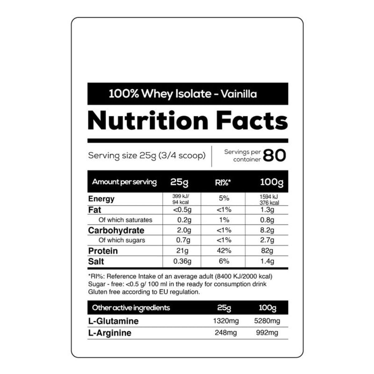 SCITEC NUTRITION - Proteína 100% Whey Isolate 4lb - Scitec Nutrition - Vainilla