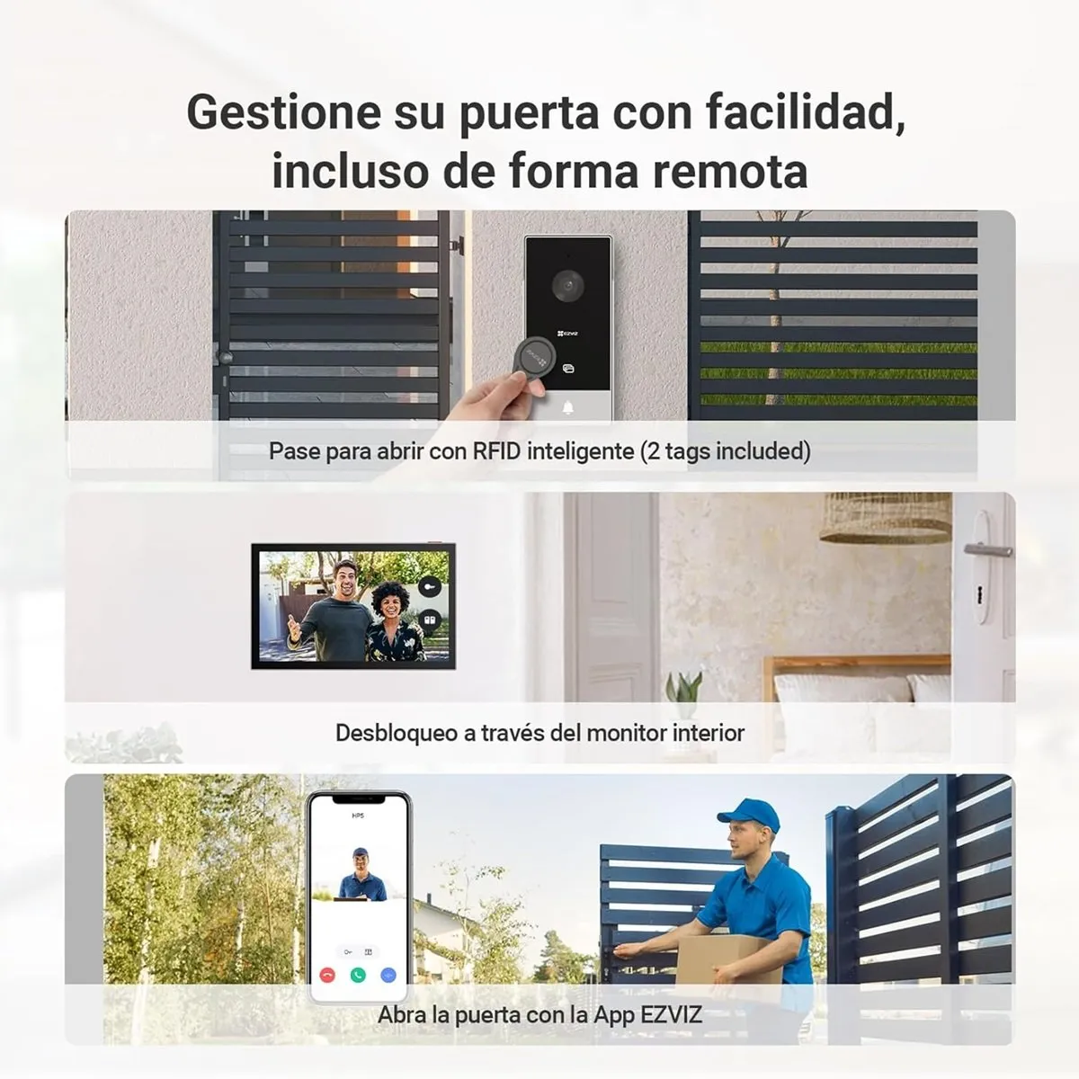 EZVIZ - EZVIZ - Videoportero HP5 1080p Wireless Smart Home