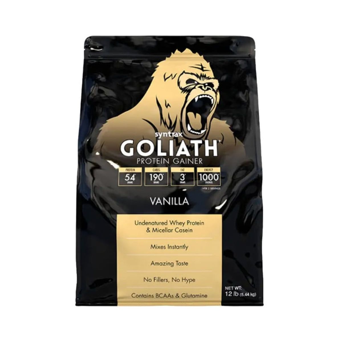SYNTRAX - Goliath Protein Gainer 12lb  Syntrax - Vainilla