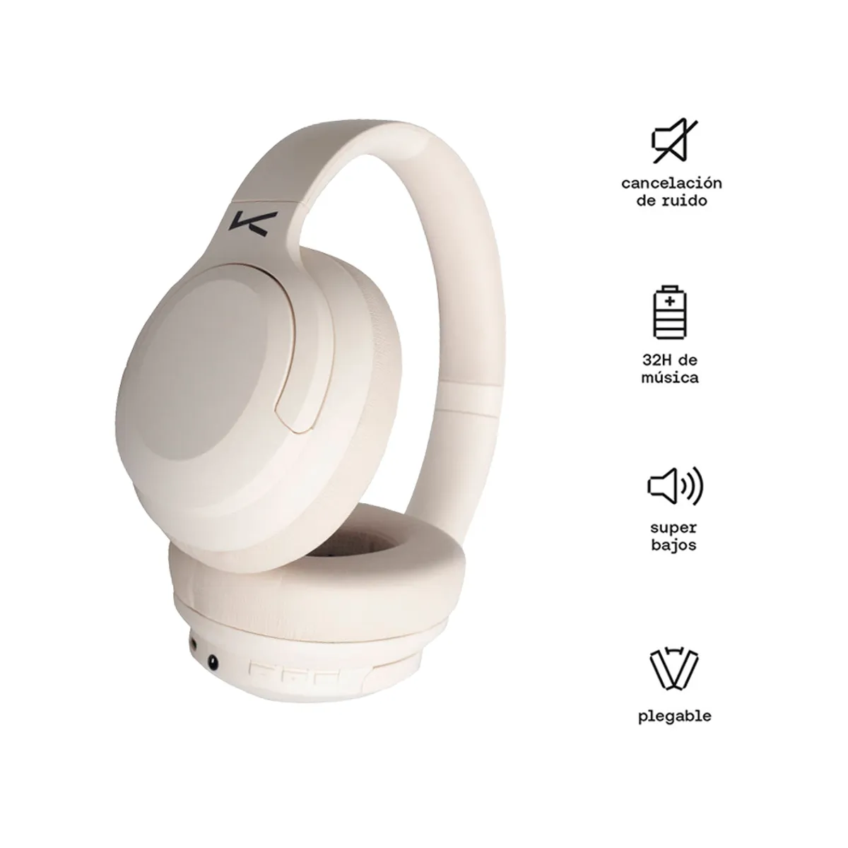 KUZLER - Audífono Cancelación ruido activo 32 Horas Kuzler GEOFF-101B