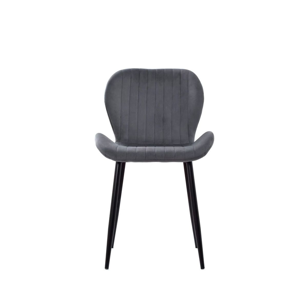 OFIDEAS - Silla De Comedor Diseño Sol Tapizado Gris Ofideas