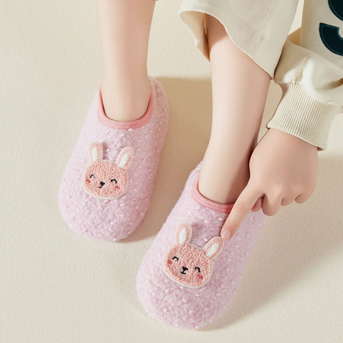 THE BABY SPOT - Pantuflas para Bebes Conejo - Rosa
