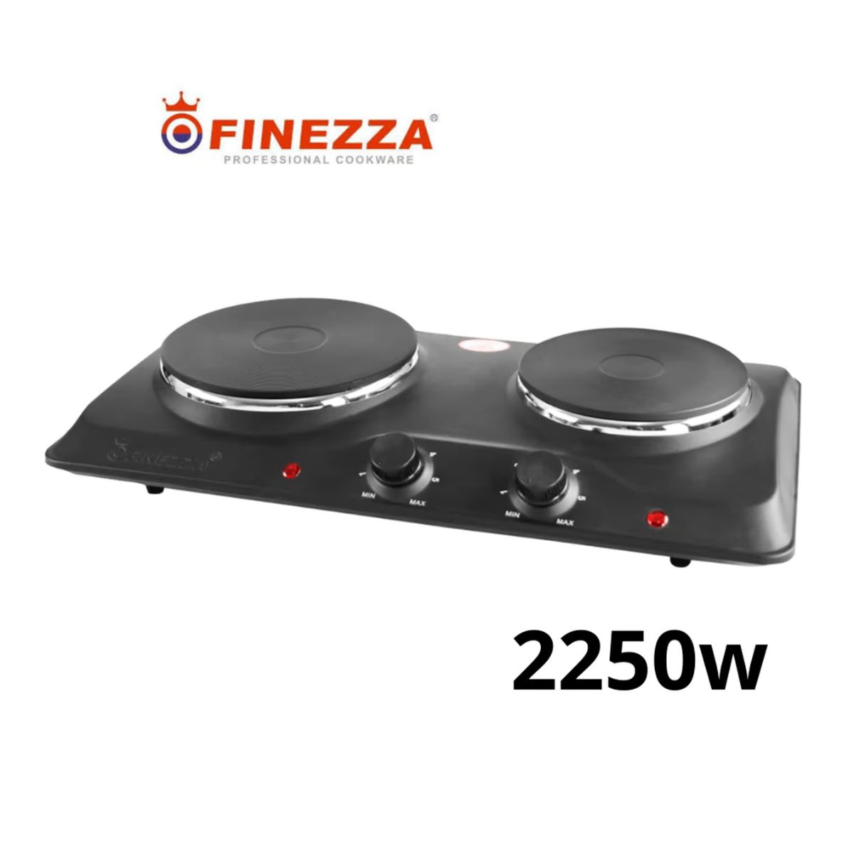 FINEZZA - Cocina Eléctrica Finezza 2 Hornillas FZ-204D4N