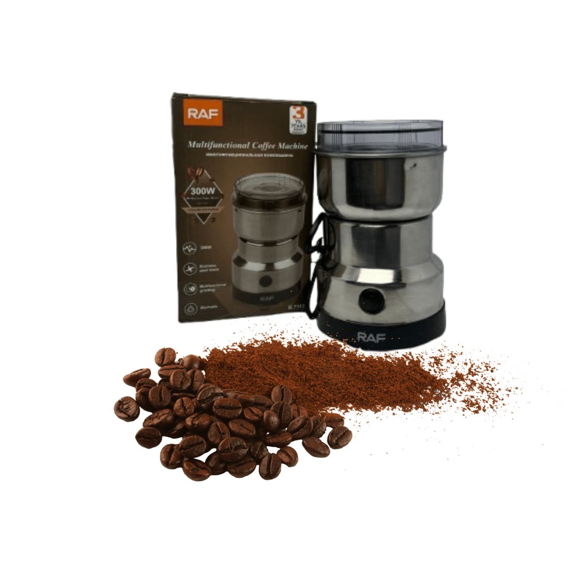 RAFF - Molino Eléctrico Multifuncional  Café y Especias al Instante