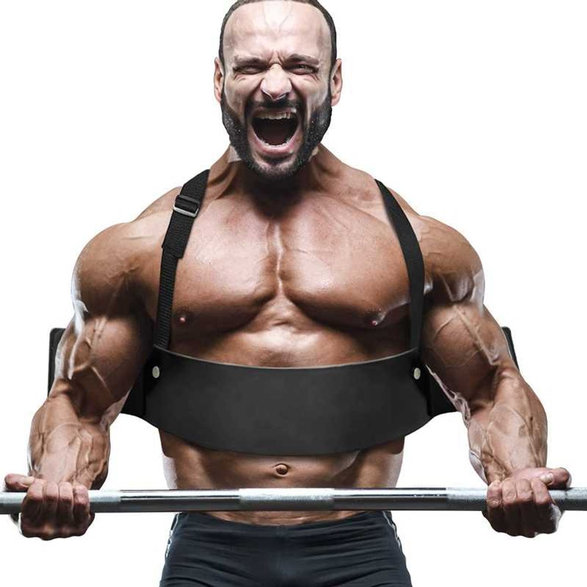 GENERICO - Arm Blaster Cinturón Soporte Aislador Biceps Brazos RED