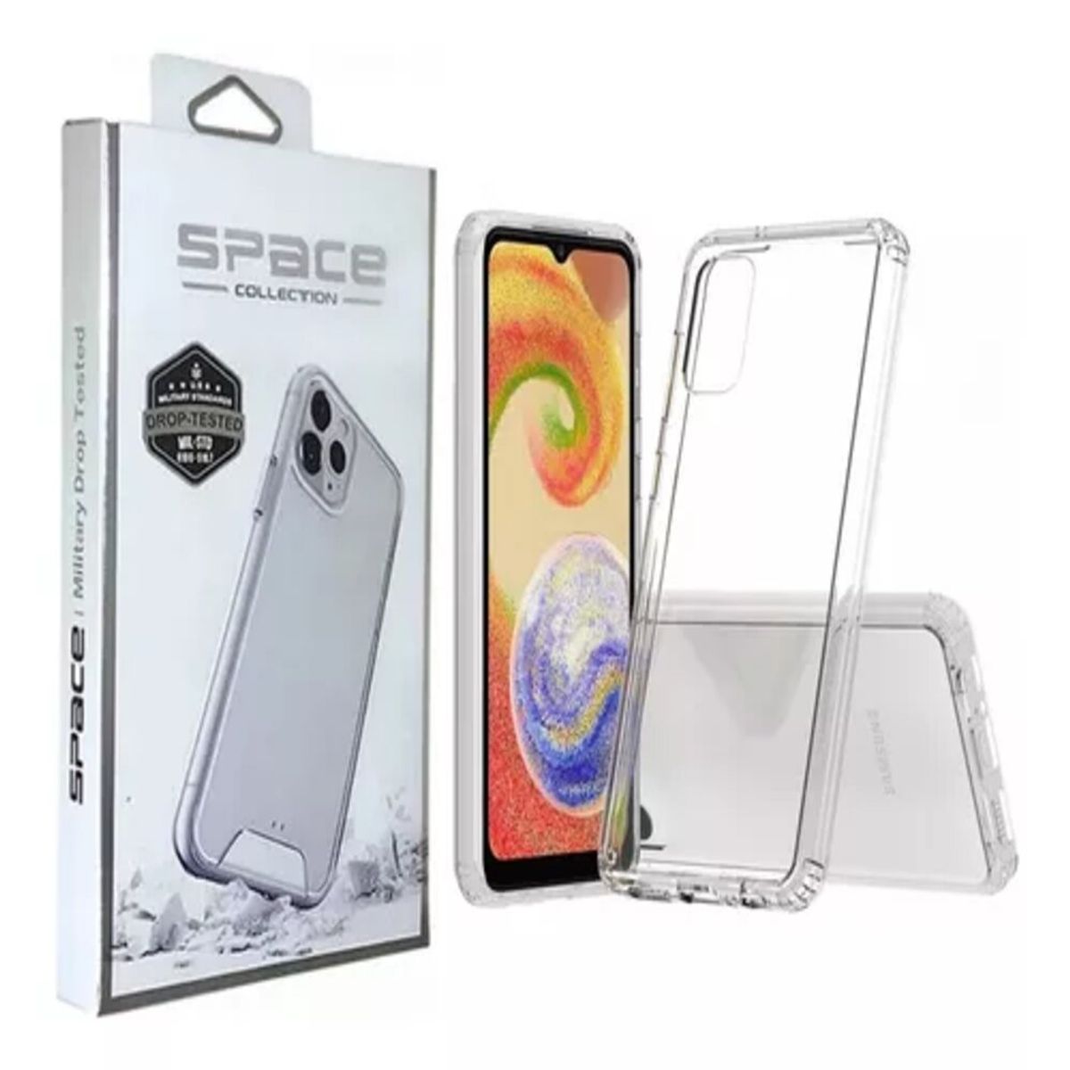SPACE - Case Space Para Samsung A04S -Transparente