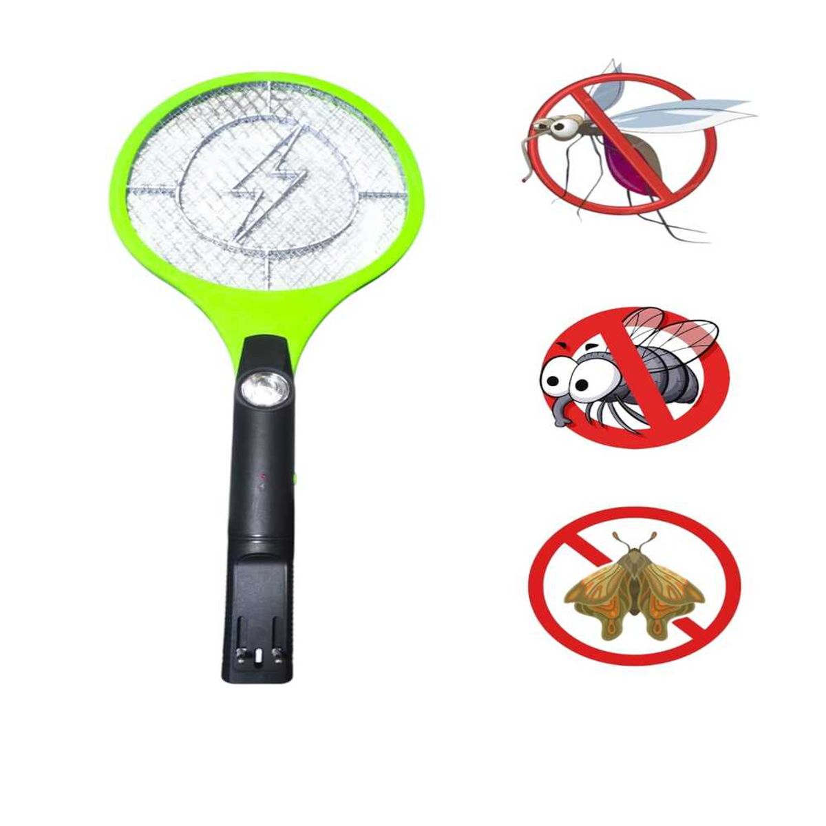 GENERICO - Dos Raqueta Electrica para mosquitos mata insectos