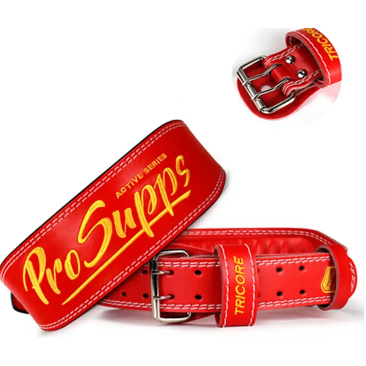 PROSUPPS - Cinturon para levantamiento de pesas protector lumbar