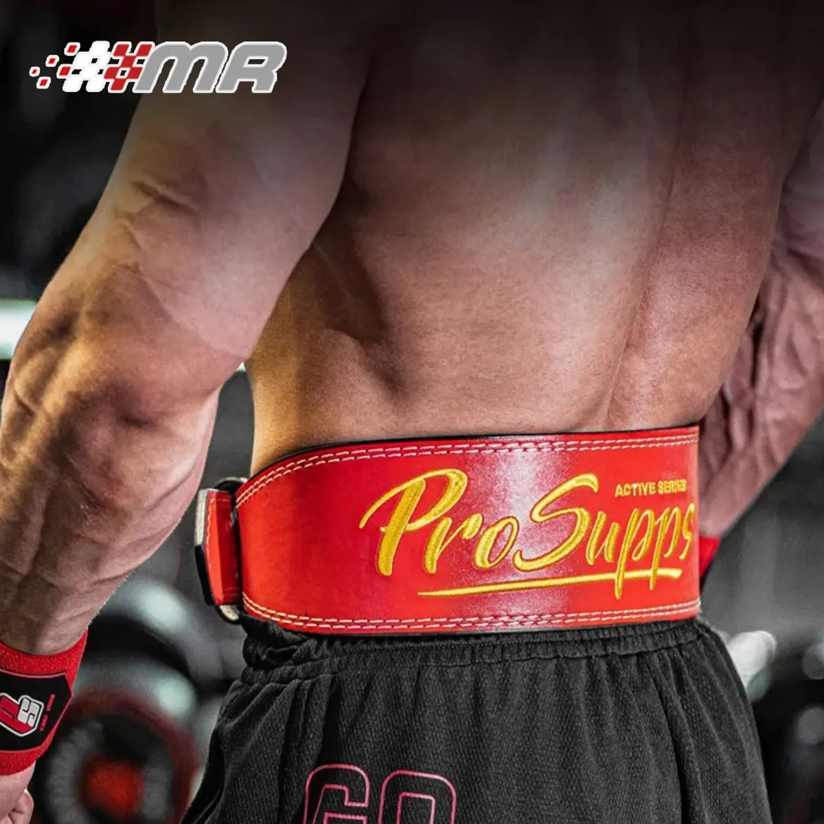 PROSUPPS - Cinturon para levantamiento de pesas protector lumbar