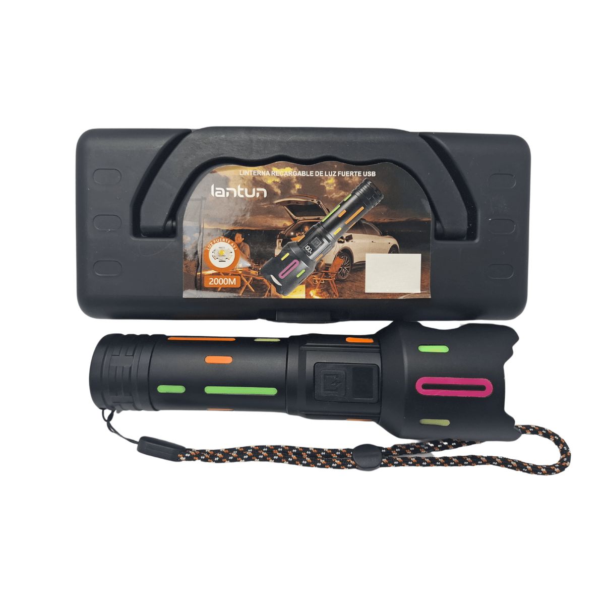 ROHS - Linterna Táctica LANTUN  Luz Intensa y Potente en la Palma de tu Mano