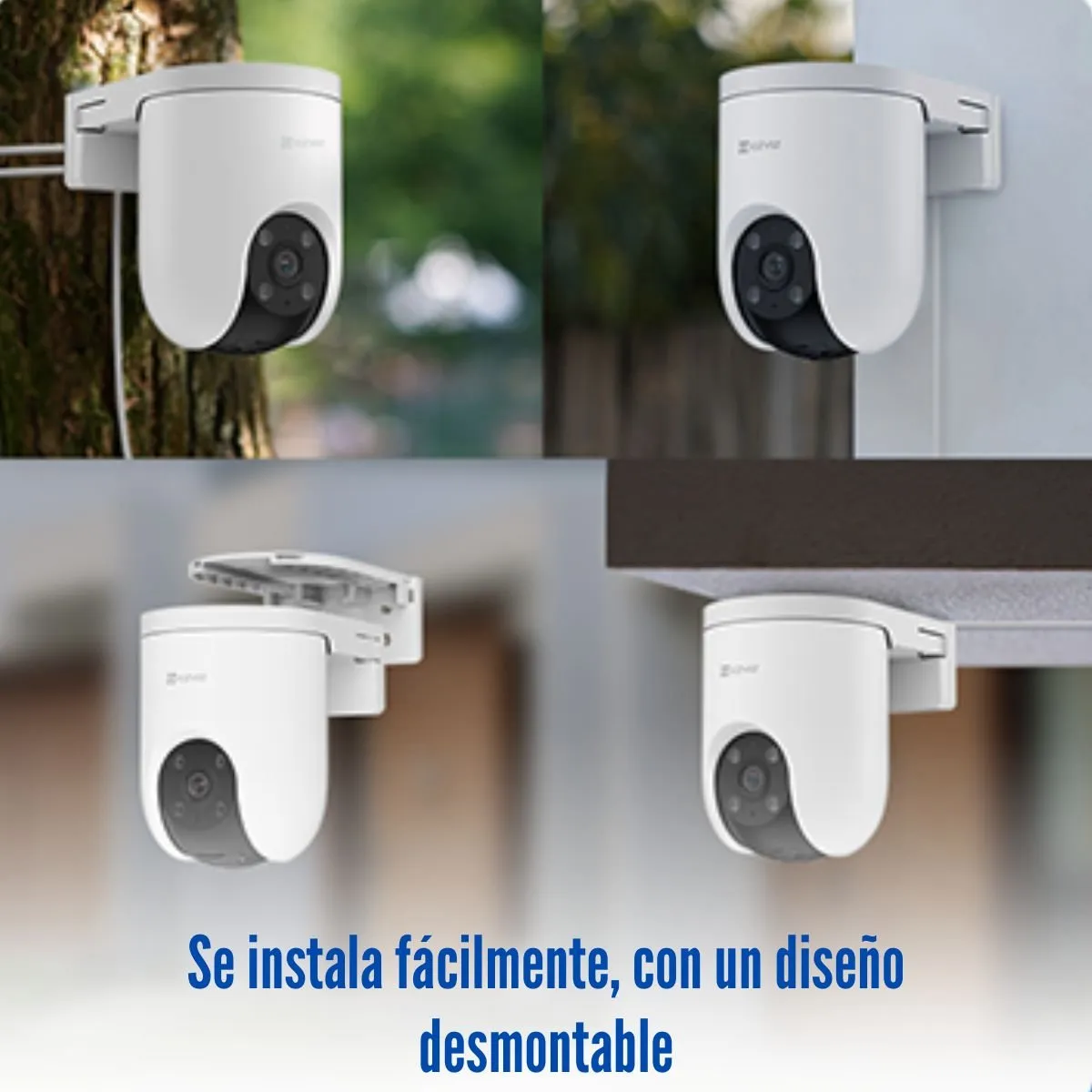 EZVIZ - EZVIZ - Cámara WiFi H8c Pro 2K 3MP Full Color - Blanco