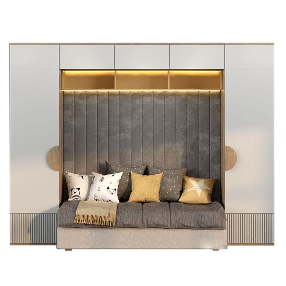 GENERICO - Camarote Infantil Cagliari + Estante 1.5 plz