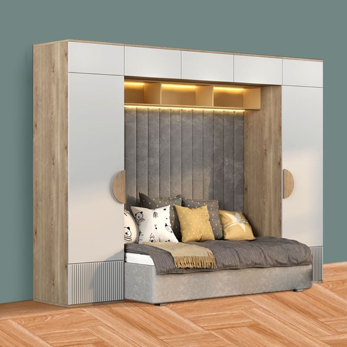 GENERICO - Camarote Infantil Cagliari + Estante 1.5 plz