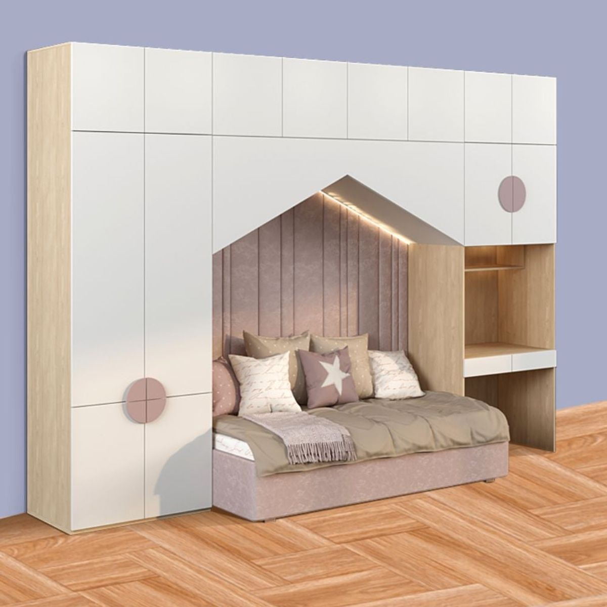 GENERICO - Camarote Infantil Perugia+ Estante 1.5 plz