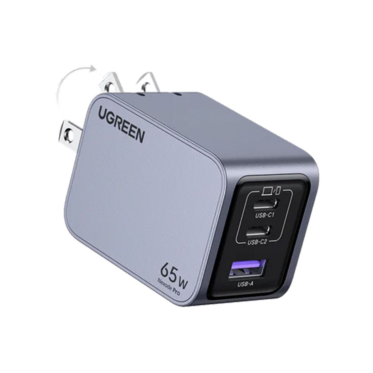 UGREEN - Cargador rápido para iPhone UGREEN Nexode Pro 65W 3 Puertos GaN X755