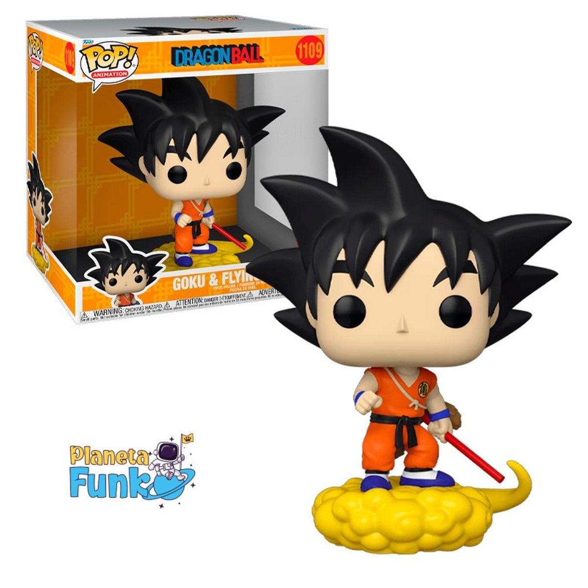 FUNKO - GOKU CON NUBE VOLADORA FUNKO POP JUMBO empaque dañado