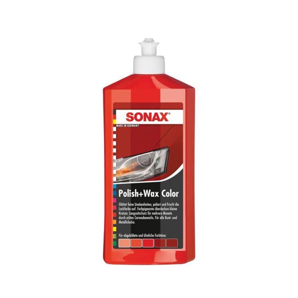 SONAX - Cera para Autos Sonax Polish Wax Color Rojo 500ml