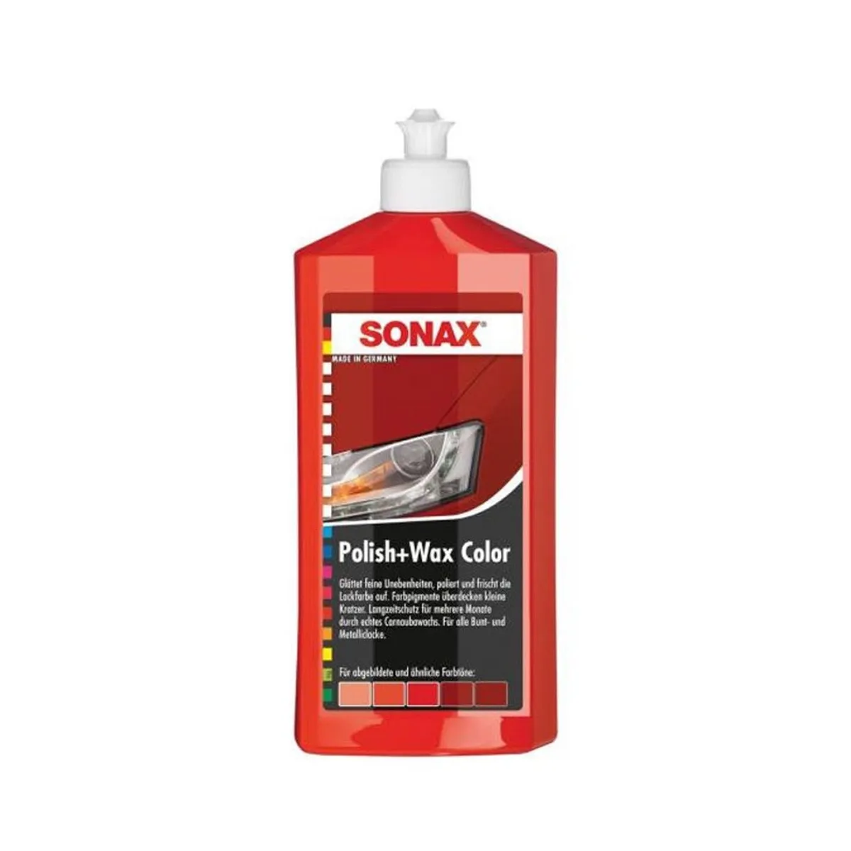 SONAX - Cera para Autos Sonax Polish Wax Color Rojo 500ml