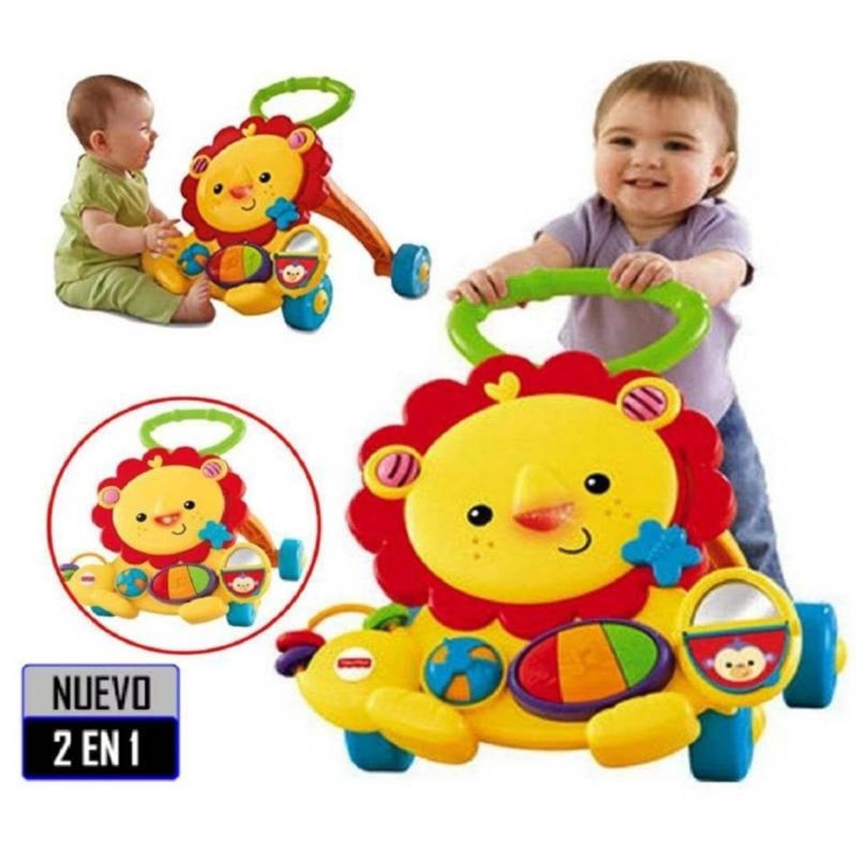 GENERICO - Andador Caminador Musical 2 en 1 León
