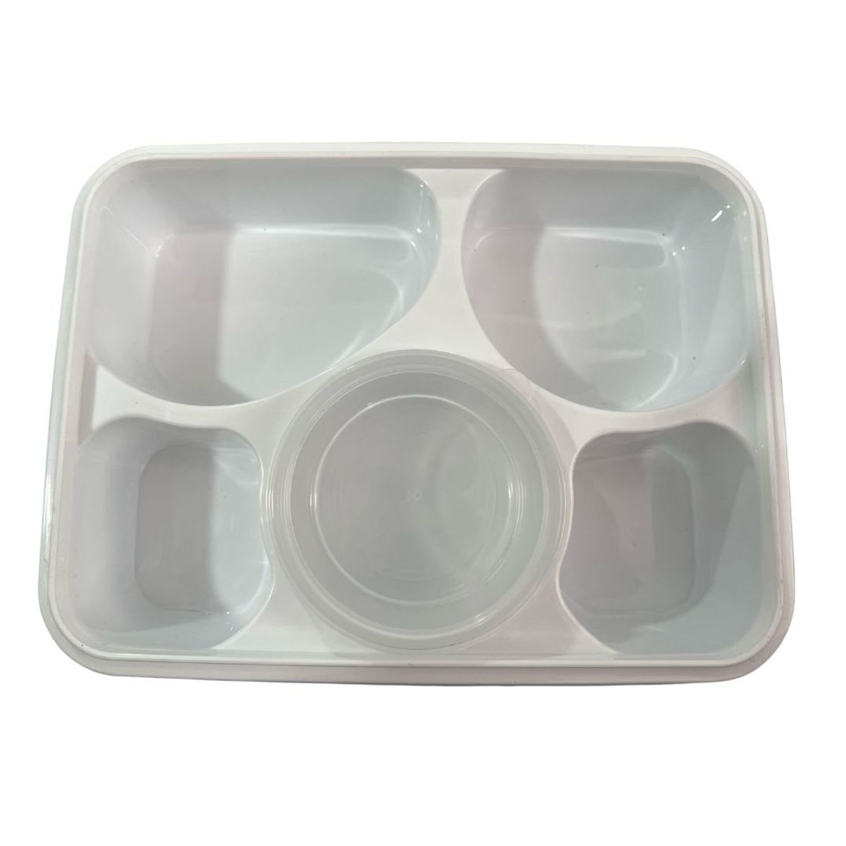 GENERICO - Pack 3 Tapers -Lonchera Multiespacio Anti Derrame 5 Compartimientos Turquesa