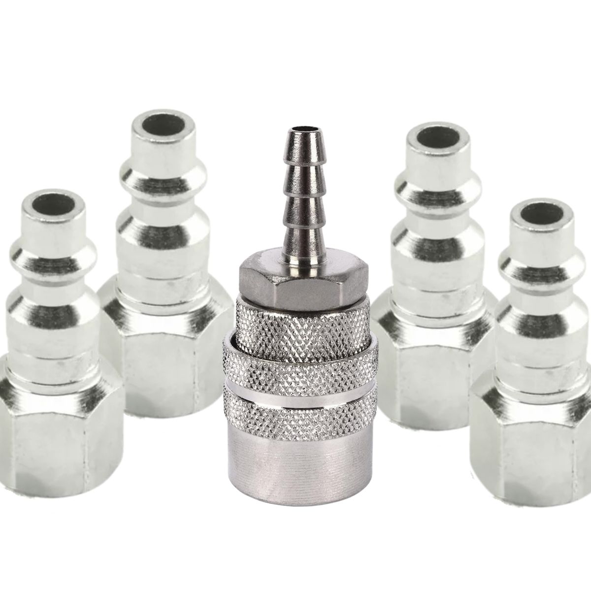 AUARITA - PACK DE CONECTORES Y ACOPLES RAPIDOS DE 5 UNIDADES PARA COMPRENSORA DE AIRE - AUARITA