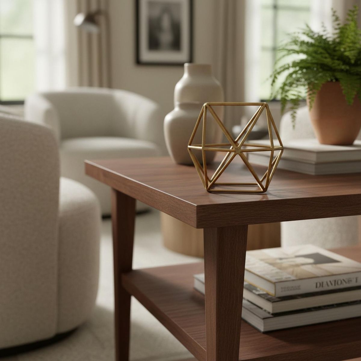 CONCEPTS LIFE - Adorno de Mesa Bola Dorada 15x13x13 cm