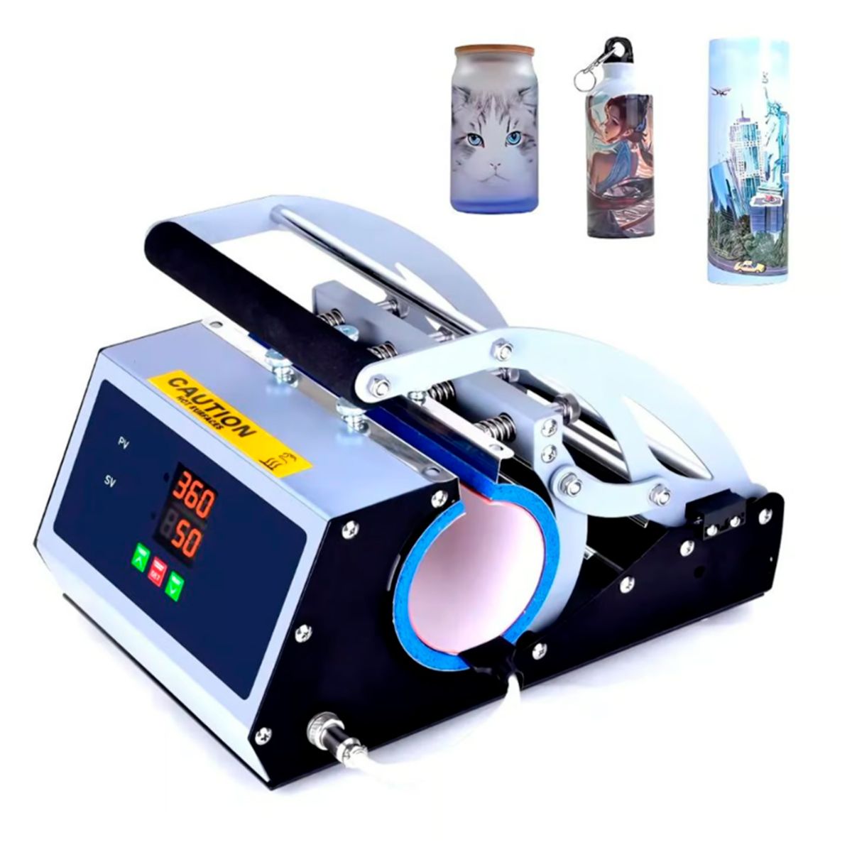 GENERICO - Maquina de Sublimación para Tazas Multifuncional 42x36x27 cm