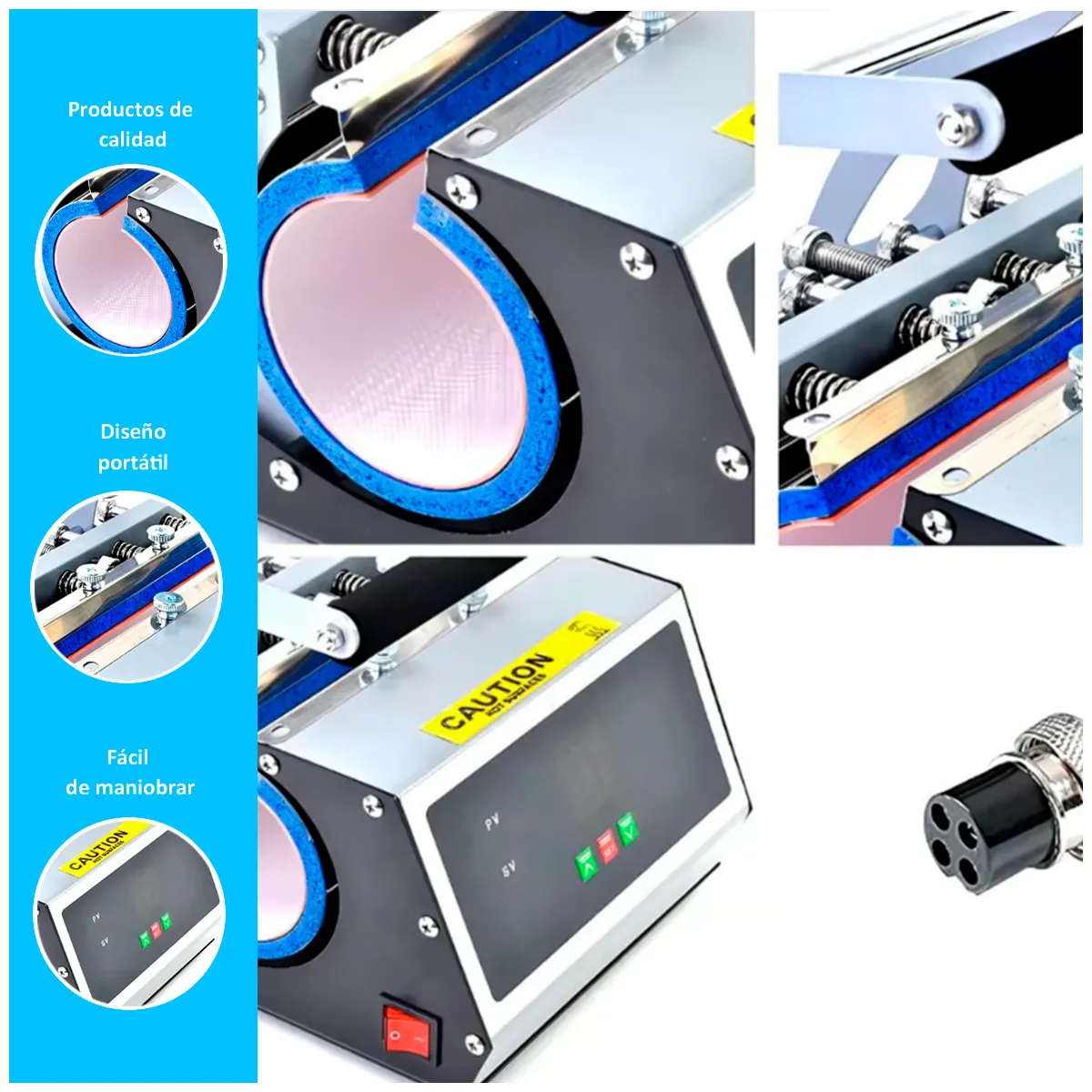 GENERICO - Maquina de Sublimación para Tazas Multifuncional 42x36x27 cm