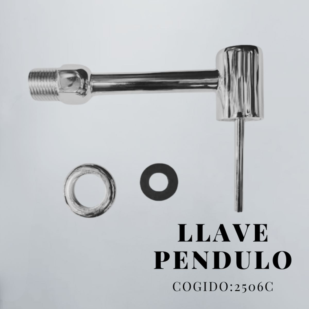 NACIONAL - LLAVE PÉNDULO DE LAVATORIO A LA PARED CROMADO