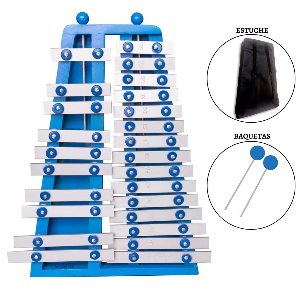 VENTURI - XILÓFONO CROMÁTICO ORIGINAL AZÚL "VENTURI" 2/8 DE 25 NOTAS