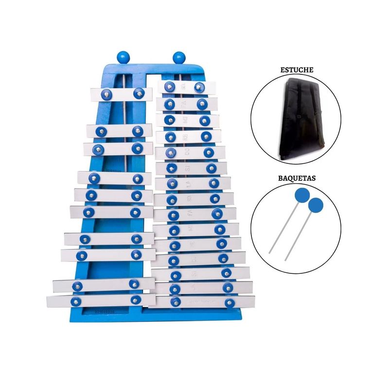 VENTURI - XILÓFONO CROMÁTICO ORIGINAL AZÚL "VENTURI" 2/8 DE 25 NOTAS