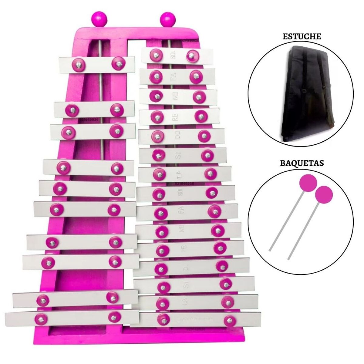 VENTURI - XILÓFONO CROMÁTICO ORIGINAL PINK "VENTURI" 2/8 DE 25 NOTAS