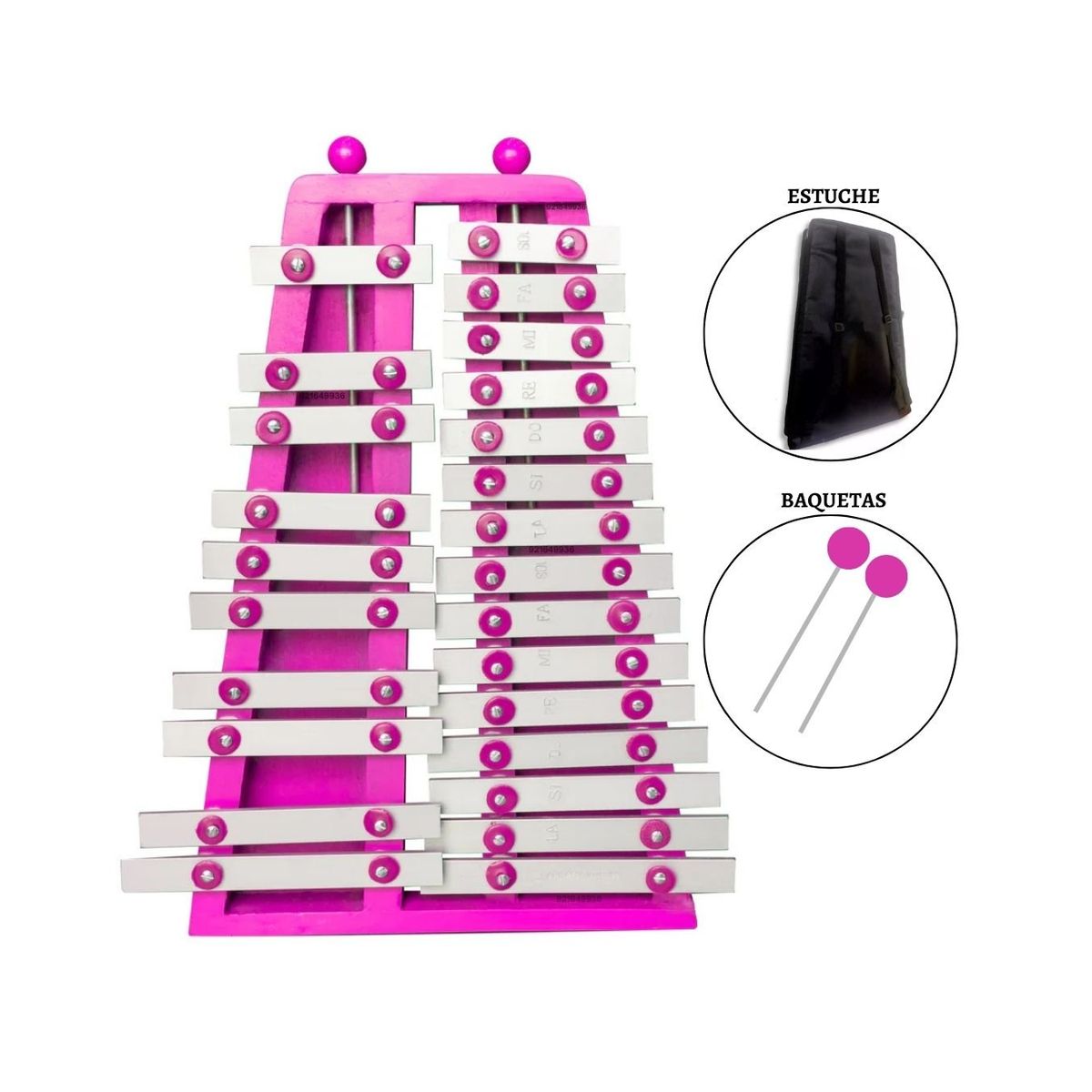 VENTURI - XILÓFONO CROMÁTICO ORIGINAL PINK "VENTURI" 2/8 DE 25 NOTAS