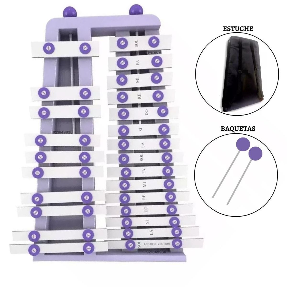 VENTURI - XILÓFONO CROMÁTICO ORIGINAL LILA "VENTURI" 2/8 DE 25 NOTAS