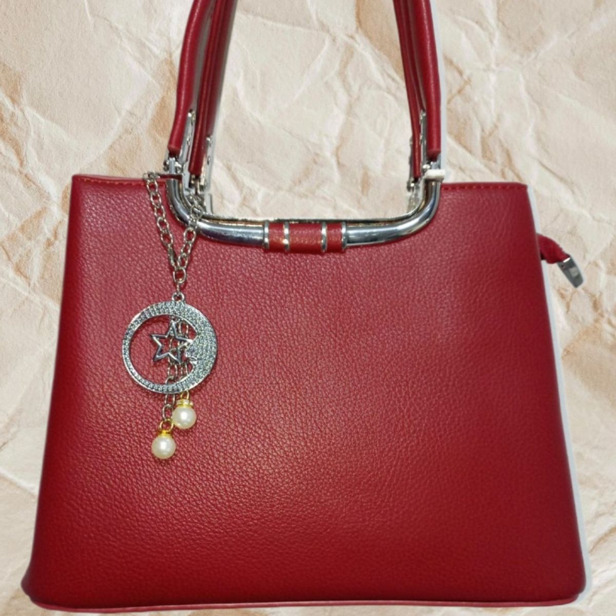 GENERICO - CARTERA BOLSO DE MANO MORRAL TOTE BAG ROJO