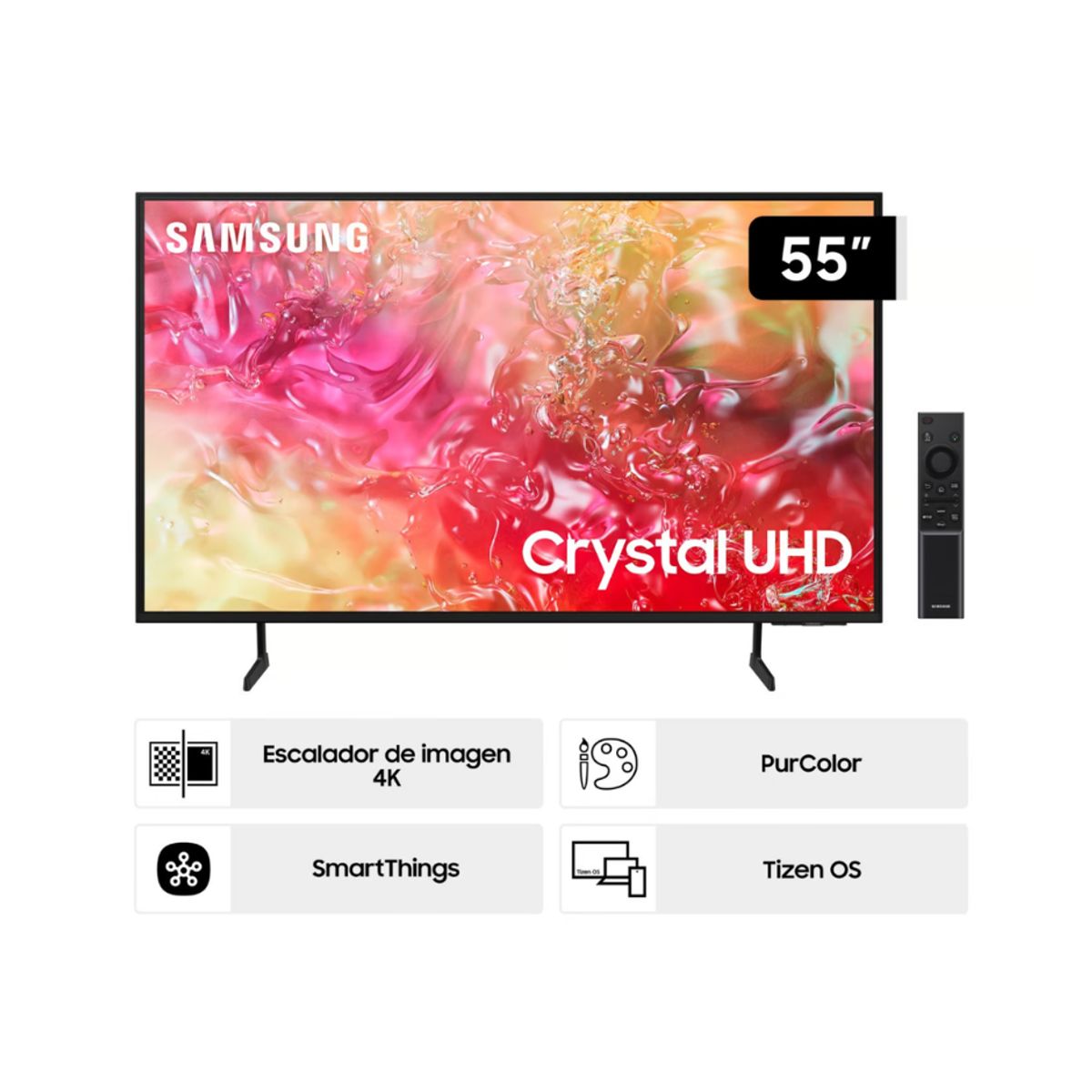 SAMSUNG - TELEVISOR DE 55 SAMSUNG UN55DU7000G + soundbar samsung