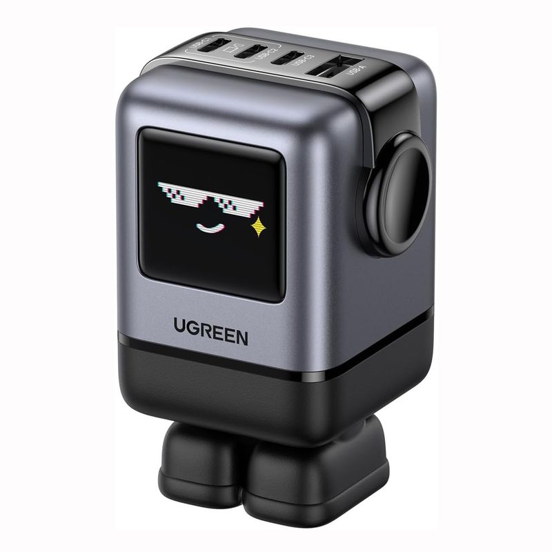 UGREEN - Cargador Ugreen 100W USB-C Robot 4-Puertos GaN Fast Charge